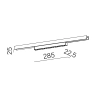 Szynowa oprawa magnetyczna TRU mini czarna LED 5W 3000K ON/OFF listwa 16379-M930-WB-00-12