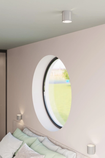 Kinkiet LAMPA ścienna SL.0354 metalowa OPRAWA tuba szara