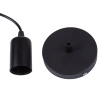 LAMPA wisząca OW-E27 Abigali metalowa OPRAWKA na żarówkę zwis czarny