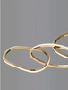 Designerska lampa wisząca CELAYA LE42760 rings LED 50W 3000K złota