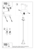 Wisząca lampa Taleja SL.0983 Sollux industrialna nad wyspę biała