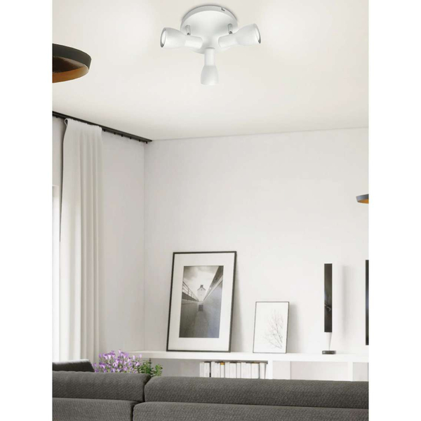 Regulowana LAMPA sufitowa PICARDO 98-44204 Candellux metalowa OPRAWA reflektorki białe