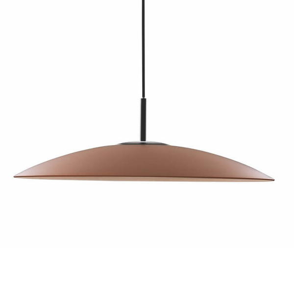 Lampa zwisająca PECA LE44272 LED 17W 3000K dysk czarna brązowa