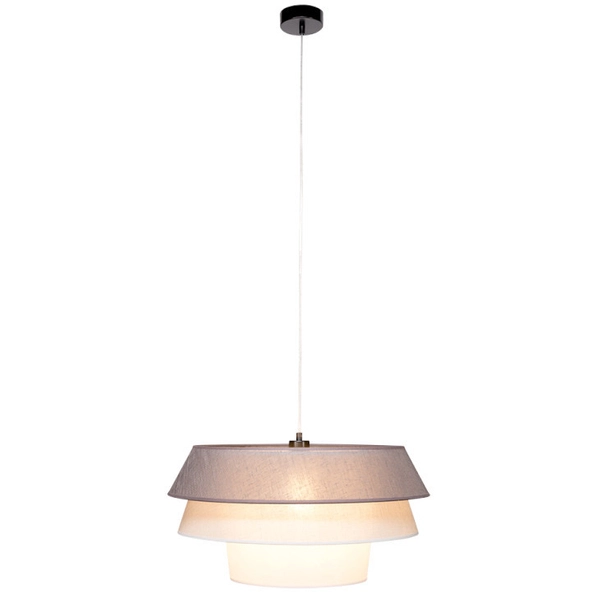 lampa wisząca AMAR 160970104 loftowa okrągły abażurowy czarny różowy szary