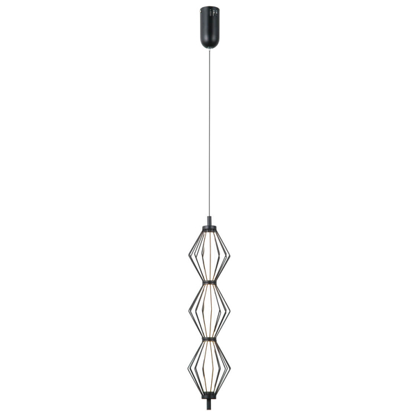 Wisząca lampa nad stół Sevil PND-34403-3V-BK LED 45W 3000K druciana czarny