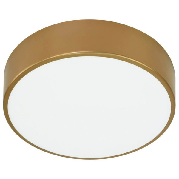 Sufitowa lampa okrągła 137623691873 złoty plafon do jadalni