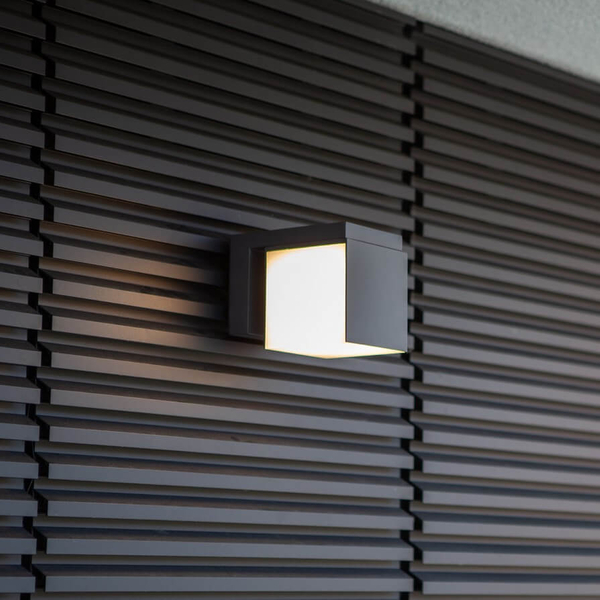 Lampa elewacyjna kostka CUBA 5193814118 Lutec IP54 LED 12,2W 4000K szary