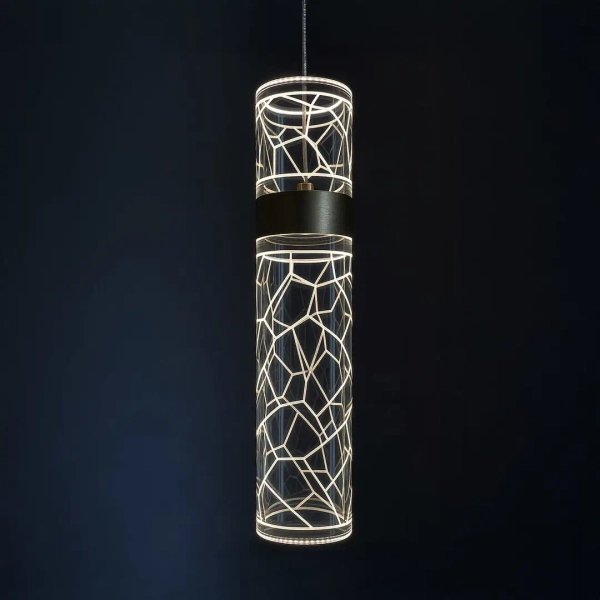 Podłużna zwisająca lampa Lagos ML2245 LED 8W 4000K tuba złota