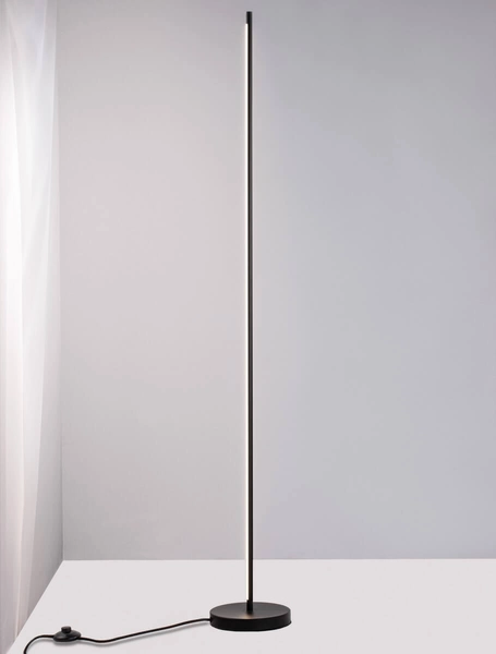 Ledowa lampa podłogowa Cerro do salonu LED 18W 3000K czarna