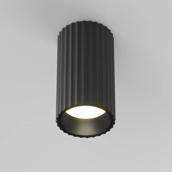 Sufitowa lampa tubka Calipso C106CL-01-GU10-B metalowa czarna