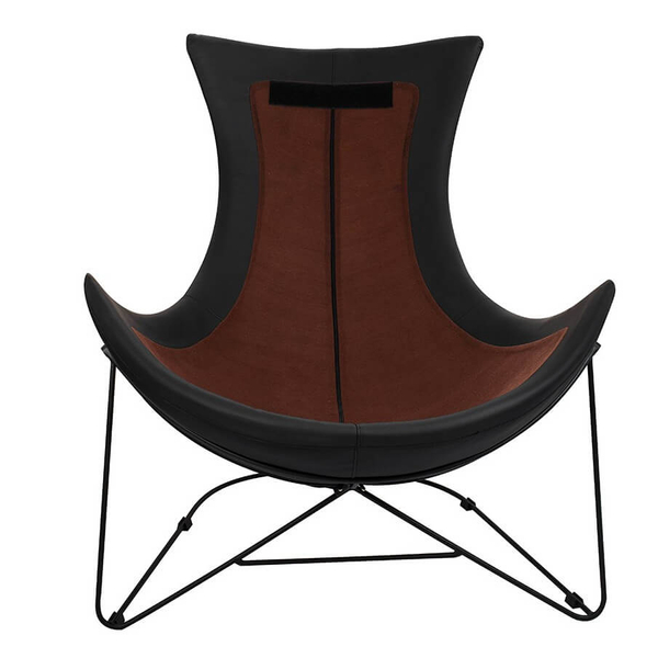 Przytulny fotel do salonu Otilia stand velvet MSE01000302 King Home poduszka czarny