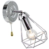 Industrialny kinkiet druciany 8414/1 8C do sypialni chrom