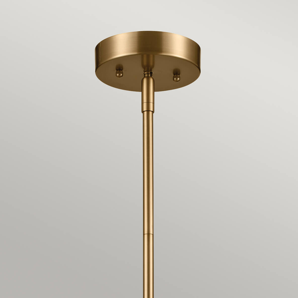 Owalna lampa wisząca Luella KL-LUELLA-4P-BNB Kichler metalowa mosiężna