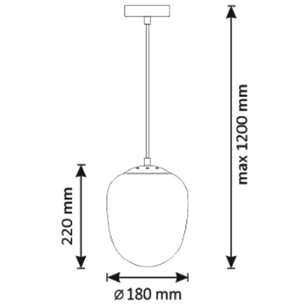 LAMPA wisząca LORA szklana OPRAWA klasyczny zwis chrom przydymiony