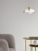 Wisząca lampa glamour NAYARIT LE42898 do salonu crystal złota
