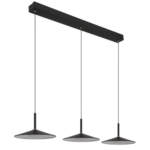 Zwisająca lampa potrójna Lampone 15635S-3 LED 24W 4000K czarny