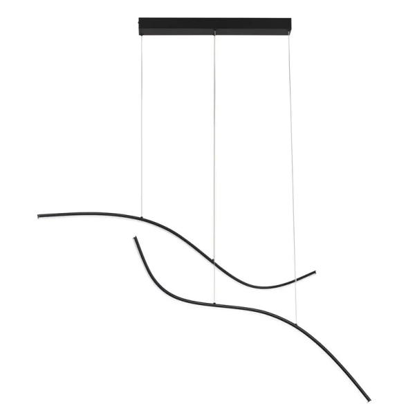 Ściemnialna lampa wisząca CIRVELA LE45485 LED 27W 2700-4000K czarna