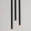Potrójna lampa wisząca sople Sopel 33622 Sigma salonowa metalowa czarna