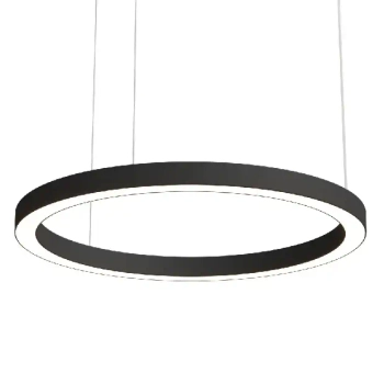 Salonowa lampa wisząca Aurum M PL0116-90-CCT-BK LED 38W CCT ring czarny