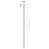 LAMPA sufitowa ALHA Y 9165 Shilo metalowa OPRAWA downlight tuba miedziana