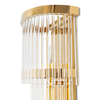 Lampa ścienna glamour Estro MSE010100266 Moosee szklana przezroczysta złota