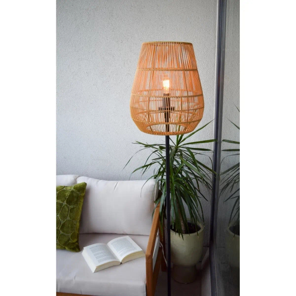 Lampa podłogowa NERIDA 03845/81/72 IP44 do salonu drewniany