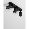 Nasufitowa lampa potrójna LUNBIRA LE45662 regulowana metalowa czarna