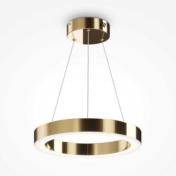 Wisząca lampa Saturno MOD415PL-L36BS4K LED 36W 3500K obręcz złota