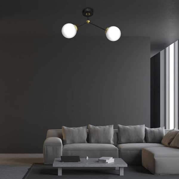 Loftowa lampa sufitowa JOY MLP7459 Milagro szklane kule białe