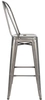 Krzesło metalowe Tower Big Back KH010100969 nowoczesne szare