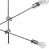 Loftowa LAMPA wisząca MORA 318107 Polux metalowe molekuły ZWIS nad stół chrom