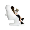 Fotel NEMO FACE CHAIR JH-035 teatralna maska biała