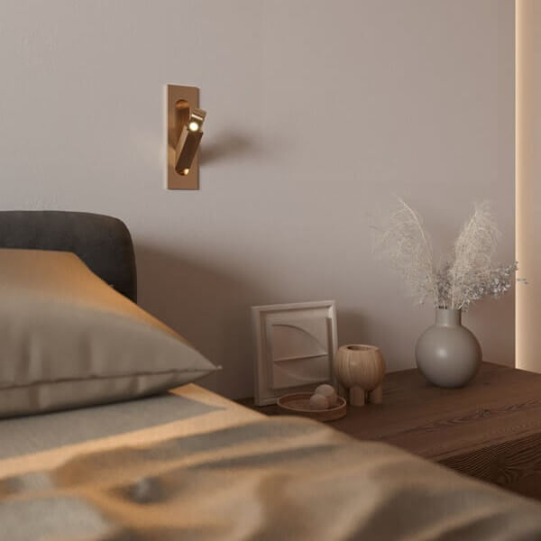 Podtynkowy kinkiet z regulacją LIBRA W0377 Maxlight LED 3W 3000K mosiądz