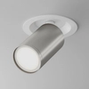 Tuba lampa podtynkowa reflektor regulowany biała srebrna Focus OUTLET