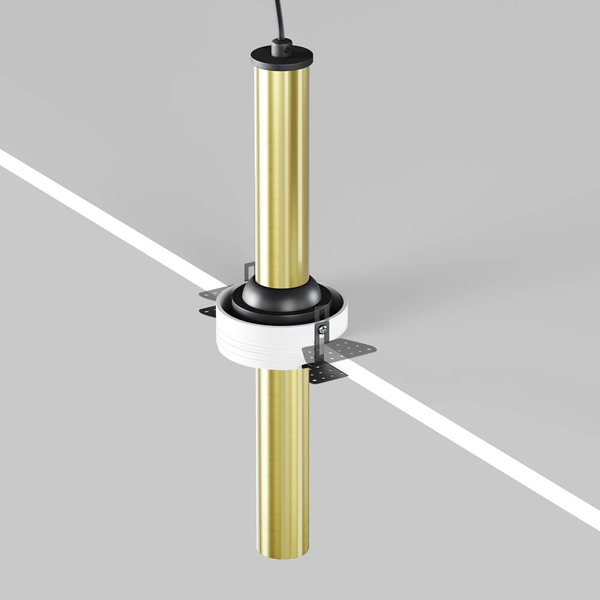 Sufitowa lampa podtynkowa Focus C140TRS-L300-7W3K-BBS LED 7W 3000K mosiądz