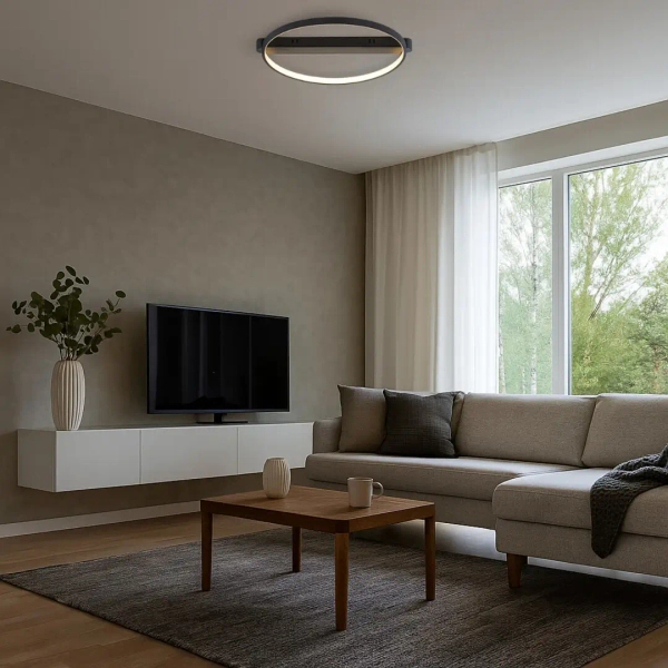 Minimalistyczna sufitowa lampa Beliza 71344 LED 45W 3000K czarny