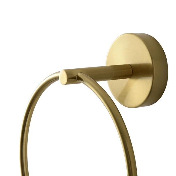 Lampa ścienna pierścień Bolti WL0113 Yaskr szklana kula biały złoty