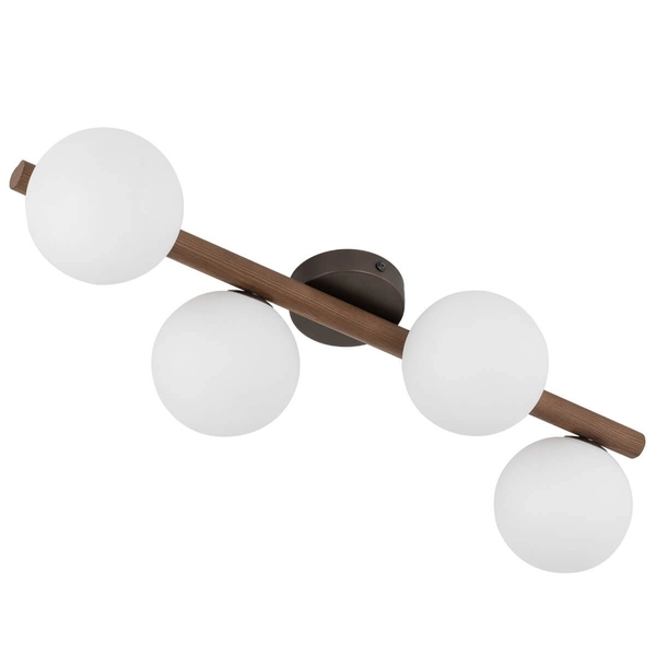 Plafon do sypialni Estera 10270 kule eko naturalny drewniany biały