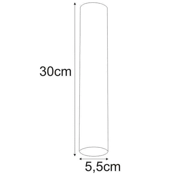 Spot LAMPA sufitowa Mile K-4406 Kaja natynkowa OPRAWA okrągła metalowa tuba czarna