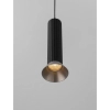 Wisząca lampa nad stół MARENZO LE45605 metalowa czarna brązowa