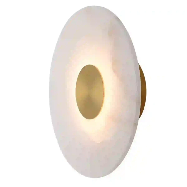 Okrągły naścienny kinkiet Dalinia WL0114 LED 8W 3000K złoty
