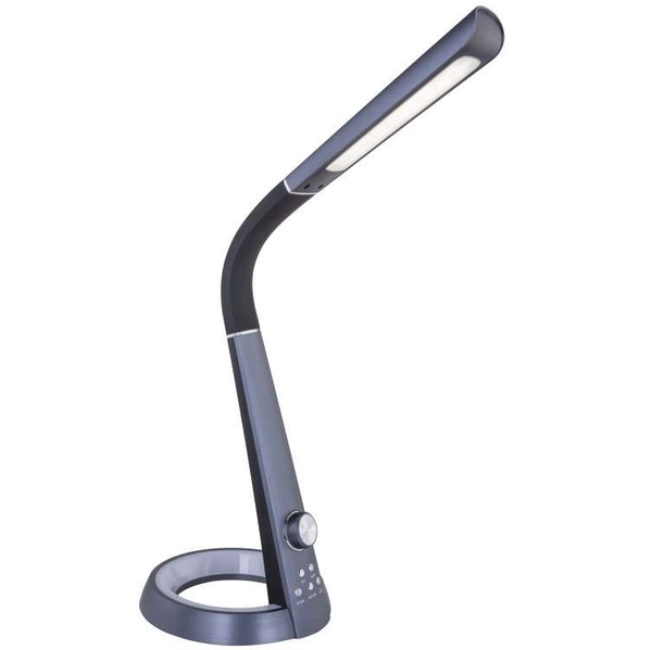 Stojąca LAMPKA biurkowa MITTI 58376B Globo elastyczna LAMPA regulowana LED 8W 3000K - 6300K z portem USB czarna