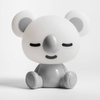 Nocna lampka na komodę Koala KDR-611-GR Zumaline LED 3W 4000K biała szara OUTLET