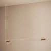 Lampa wisząca szklana Jacob ABR-LWLJ-3W-3000K LED 2,5W 3000K złota biała