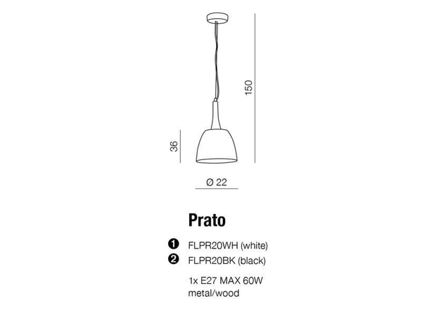 Loftowa lampa wisząca Prato nad kuchenną wyspę biała drewno