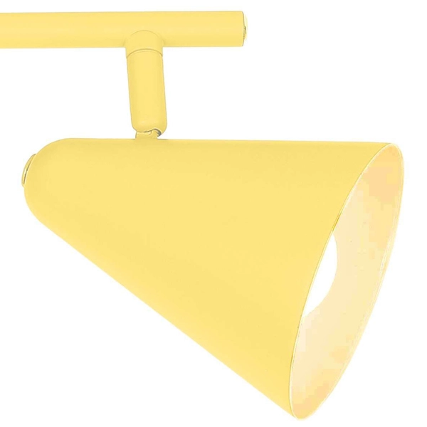 Plafon LAMPA sufitowa AMOR 92-68804 Candellux metalowa OPRAWA listwa regulowane reflektorki żółte