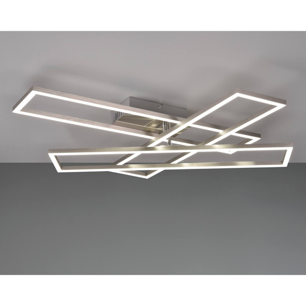 Nasufitowa lampa TESSORA DL107-64423 LED 36W 2700-6000K z pilotem nikiel