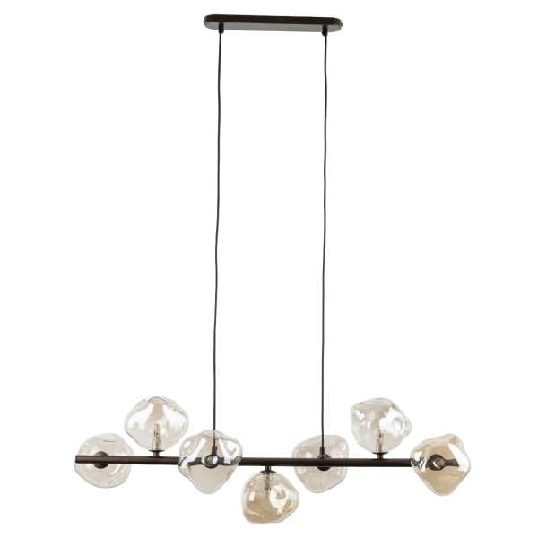 Lampa wisząca do gabinetu Lava Brown 11033 szklane kule brązowy