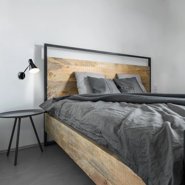 Regulowana LAMPA ścienna ALFONS 4504 Rabalux metalowy kinkiet do sypialni czarny