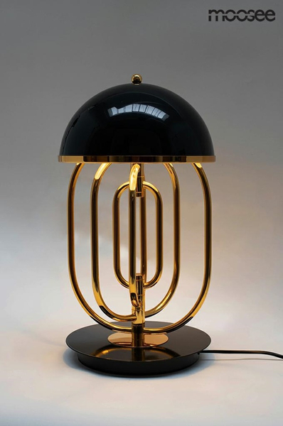 Stołowa lampka do sypialni BOTTEGA stojąca lampa złota czarna